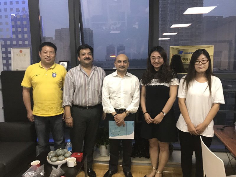Our  Indian customers visited our company