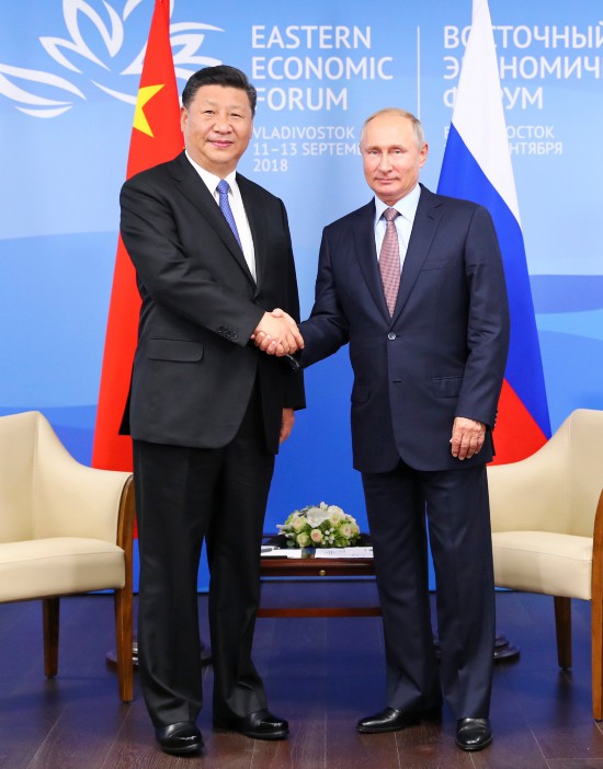Chairman Xi meets with Russian President vladimir putin