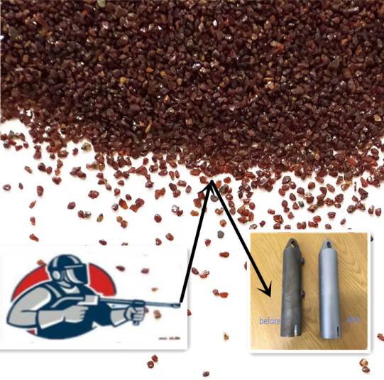 Advantages of surface blasting with garnet sand