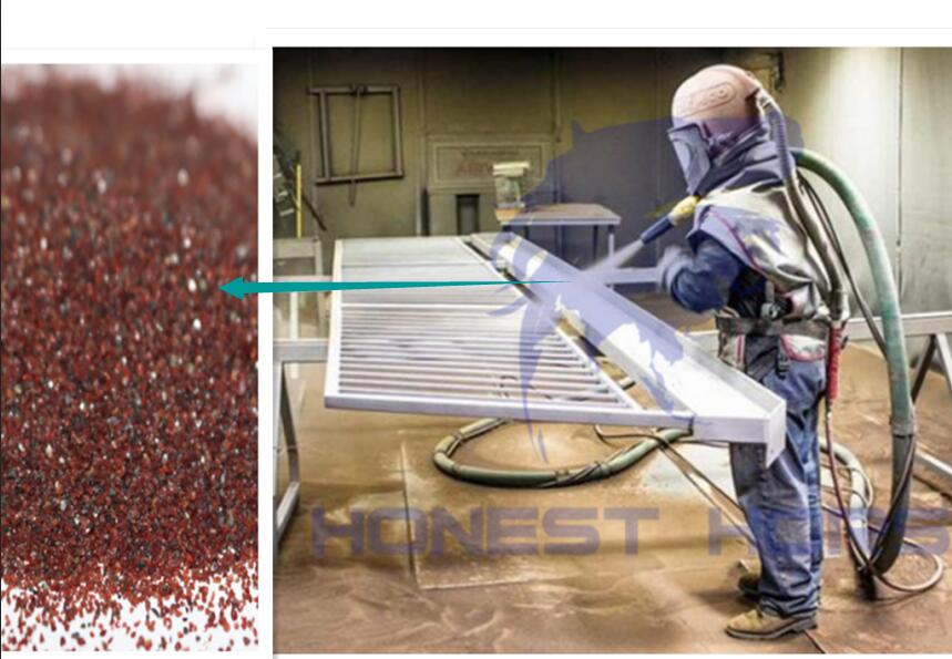 Honest Horse sandblasting garnet sand