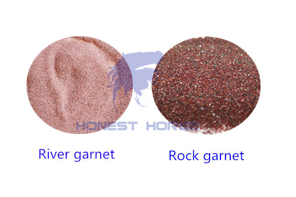 The difference of Honest Horse rock garnet and alluvial garnet