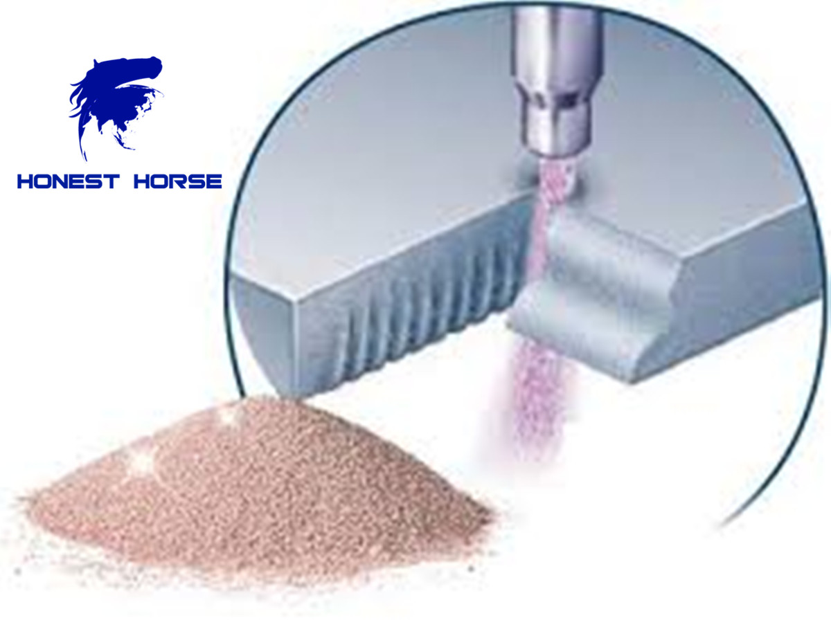 Honest Horse waterjet cutting garnet sand
