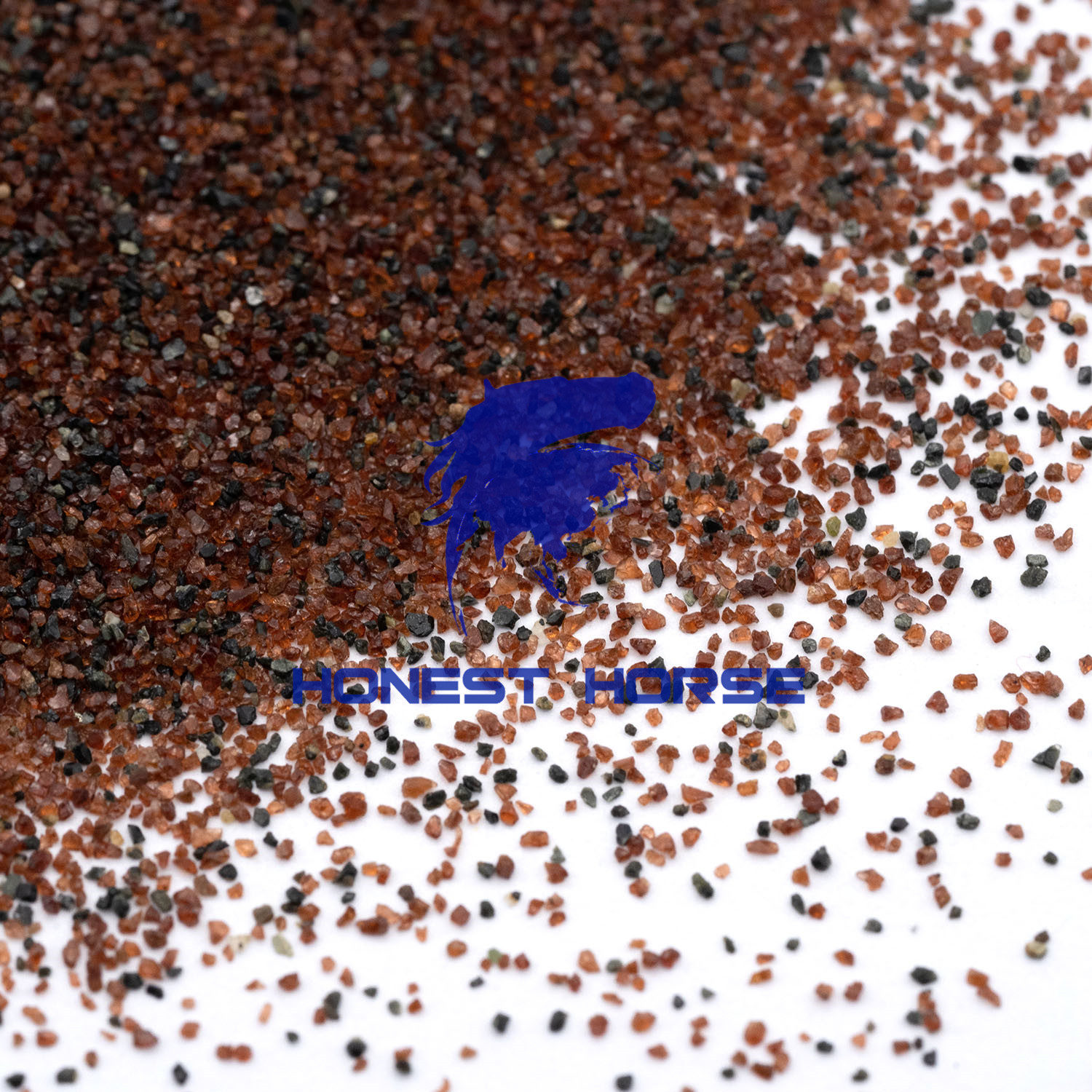 Garnet sand used for sandblasting