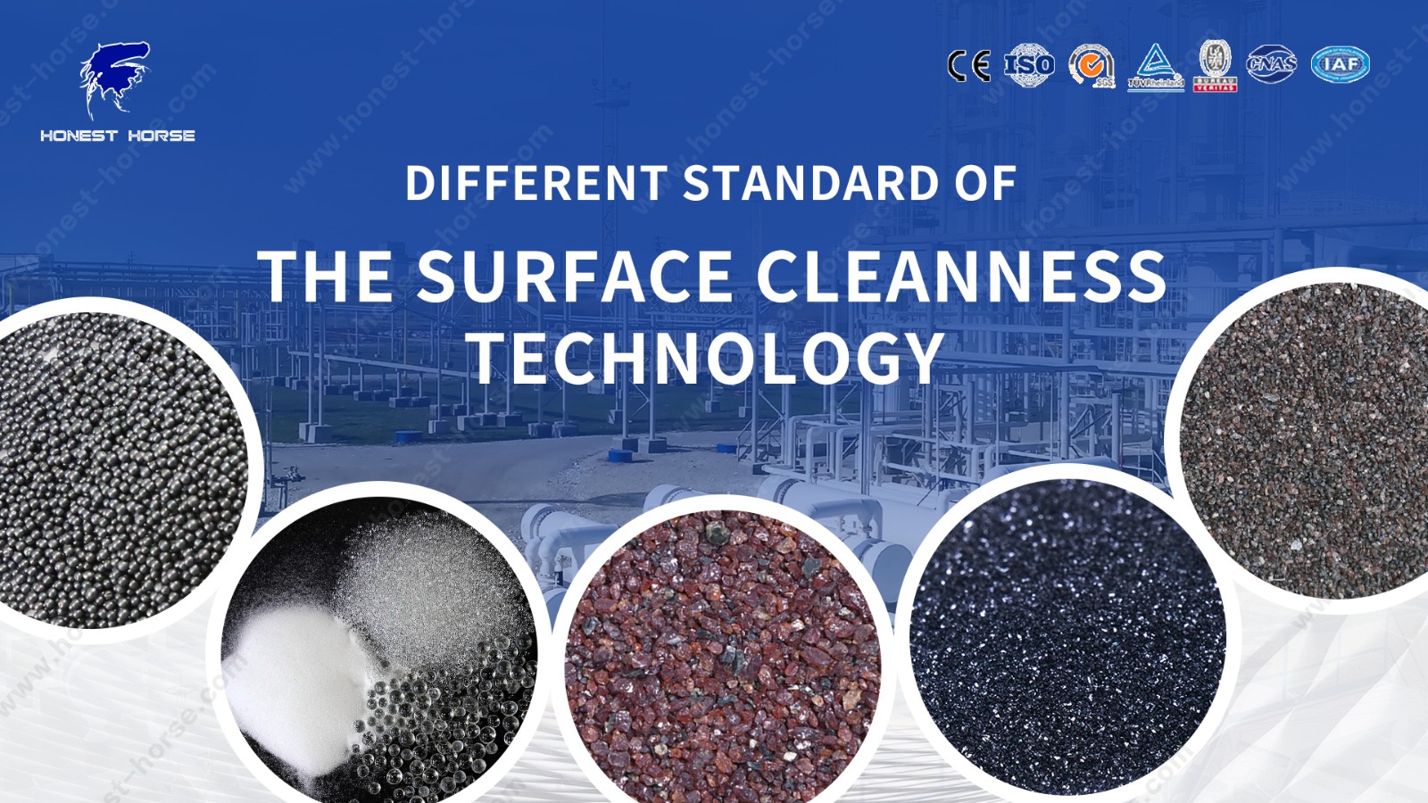 Different standard of the surface cleanness technology
