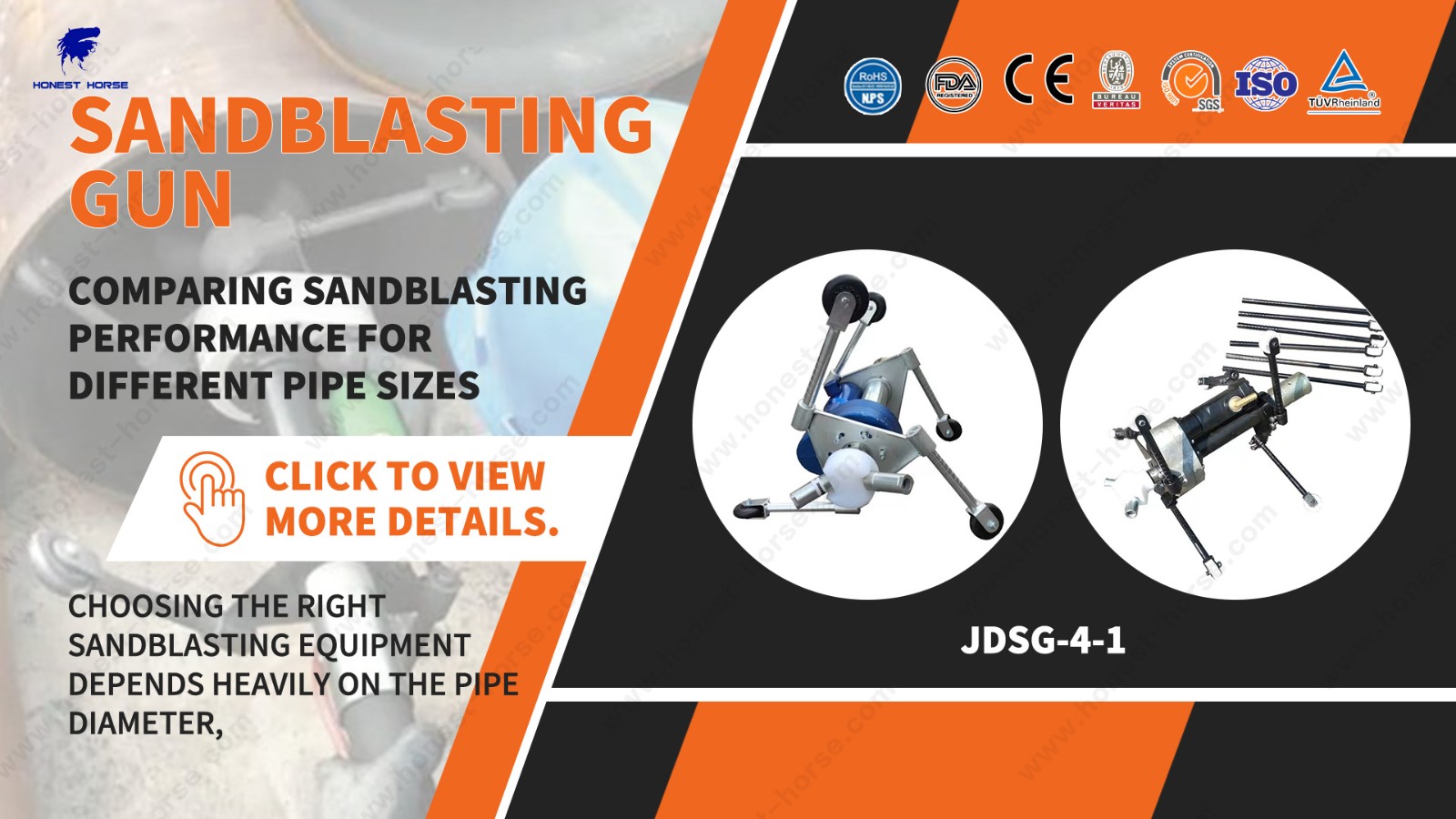 Comparing Sandblasting Performance for Different Pipe Sizes