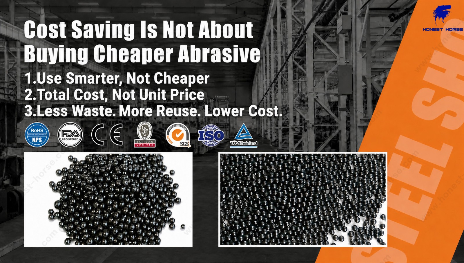 Recyclable Abrasive: How Can Steel Shot Help Reduce Blasting Costs