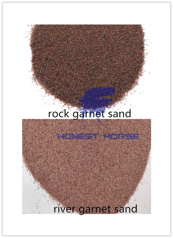 The difference of rock garnet sand and river garnet sand